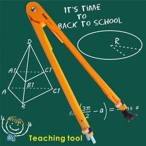 Foska fournitures scolaires 45cm tableau noir ensemble de règles d'enseignement réglable énorme boussole en plastique pour tableau blanc craie et marqueur - Product Image 6