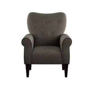 Sillón de acento moderno personalizado, marco de madera maciza de tela tapizada con mechones, muebles de dormitorio de sala de estar de alta calidad estándar - Product Image 3