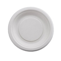 Assiettes jetables compostables HD en vrac, 100 % bagasse naturelle, écologiques, rondes