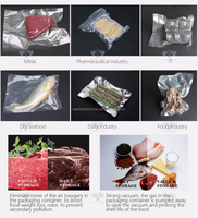 Machine d'emballage sous vide semi-automatique à commande tactile WANHE pour poulet, canard, poisson, viande, fruits secs