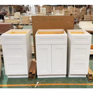 Cabinets Factory Ready Made Spray Painting Framed/Frameless/Inset Structure Soft Close White And Wood Plywood Board Kitchen Cabinets