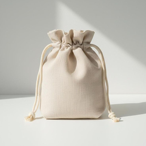OEM Custom Cotton Canvas <b>Drawstring</b> Bag Eco Friendly Reusable <b>Backpack</b> Sack for Shopping Gym Travel and Promotional Use - Product Image 1