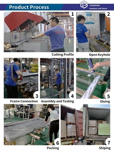 Fenêtres et portes baies en aluminium à grain de bois moderne sur mesure, avec rupture de pont thermique, cadres en aluminium, modèles personnalisés pour maison - Product Image 6