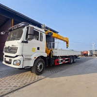 Camion de fret Shacman 12 tonnes avec grue à flèche hydraulique, moteur Weichai, boîte de vitesses et pompe - Meilleures ventes