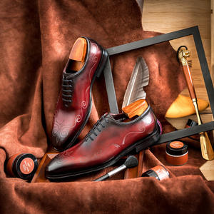 Chaussures de banquet haut de gamme : Nouveauté Printemps-Été 2025 – Chaussures Richelieu formelles en cuir pleine fleur de style coréen pour hommes - Product Image 2