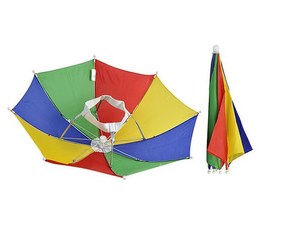 Parapluie promotionnel personnalisable en forme de chapeau, taille adulte, petit format, vente en gros, le moins cher - Product Image 3