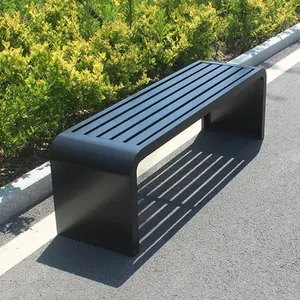 profession wholesale durable long plastic wood metal composite park patio garden outdoor bench