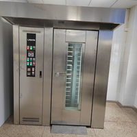 Nouveau four rotatif à diesel en acier inoxydable de haute qualité 400*600mm, 32 plateaux, pour boulangeries, restaurants, cuisson du pain et des gâteaux