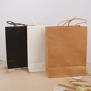 china manufacturer make custom printed recycled kraft paper bag and white kraft paper bag