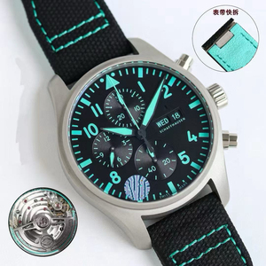 Reloj Mecánico de Lujo para Hombre, Icónico, con Esfera de 43 mm, Reloj Automático Royce, Cronógrafo, Acero Inoxidable, Estilo Piloto Clásico, ETA - Product Image 2