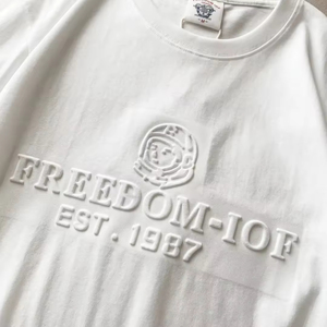 T-shirt de haute qualité pour hommes, impression en gros, t-shirt à motif en relief, t-shirt personnalisé en relief 3D, t-shirt graphique surdimensionné pour hommes - Product Image 2