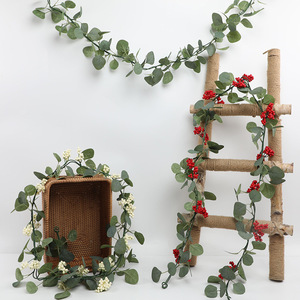 Artificial Flower Vines 177cm Silk Berries Wall Hanging Christmas Decorations <b>Wedding</b> Home <b>Props</b> - Product Image 2