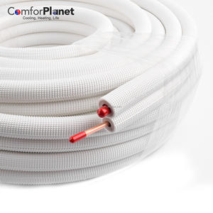 Hvacr ท่อทองแดงหุ้มฉนวนสีขาว20เมตรพร้อมฉนวนระบบอากาศ hvacr สารทำความเย็นพิเศษ - Product Image 1