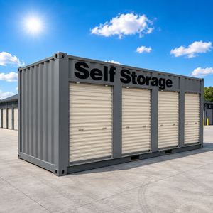 Conteneurs modulaires de stockage autoportants basés sur des conteneurs maritimes High Cube de 20 et 40 pieds, Boîtes de stockage autoportantes, Pods mobiles - Product Image 4