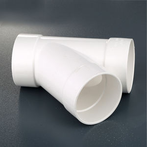 3 "-4" Haute qualité et protection de l'environnement Plastique <span class=keywords><strong>PVC</strong></span> SÉRIE 45 degrés Y Branche Raccord de tuyau Té latéral - Product Image 3