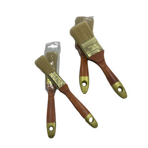 2025 Hogere Kwaliteit Hout Handvat Kwast Kwast Set Haar Houten Verf Synthetische Filament Muur Toolsborstelhaar Verfkwast - Product Image 3