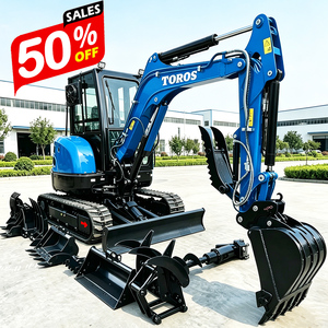Nouvelle mini-excavatrice sur chenilles haute puissance, très vendue, avec moteur Kubota, pour travaux ruraux et de construction d'égouts, livraison gratuite - Product Image 1