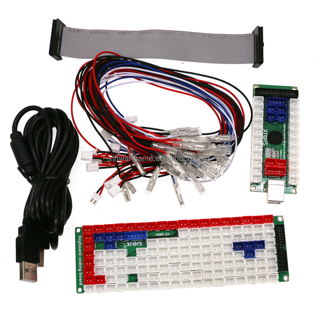 USB Keyboard Encoder Board Chip with Cable Zero Delay Arcade Stick Button Control Board Made of Plastic for TV Box Connection