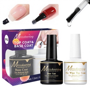 Gel Funcional para Uñas de Secado Rápido 7ml, Set de Esmalte en Gel, Capa <span class=keywords><strong>Base</strong></span> <span class=keywords><strong>y</strong></span> Superior Removible, Gel UV para Salón de Uñas, Venta al por Mayor para Uñas Naturales - Product Image 1