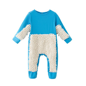 <span class=keywords><strong>Ropa</strong></span> <span class=keywords><strong>para</strong></span> limpiar el suelo <span class=keywords><strong>para</strong></span> niños y niñas, trajes de gateo de algodón puro, mono <span class=keywords><strong>para</strong></span> bebé, primavera-verano, estilo europeo americano, novedad 2024 - Product Image 5