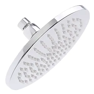 LED Three Colour Changing 8 Inch Round Rainfall Overhead Shower Head