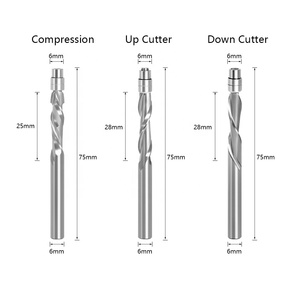 <span class=keywords><strong>Fraise</strong></span> à défoncer WEIX avec roulement à billes, diamètre de coupe 6 mm (1/4 po) pour le travail du bois - Product Image 1