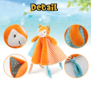 Fox Security Blanket, Soft Lovey Unisex Lovie Baby <strong>Gifts</strong> for Newborn Boys and Girls Snuggle Toy Stuffed Animal - Product Image 5