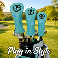 Housse de tête de club de golf en cuir PU, directement de l'usine OEM, imperméable, durable, avec bande élastique, logo imprimé, légère