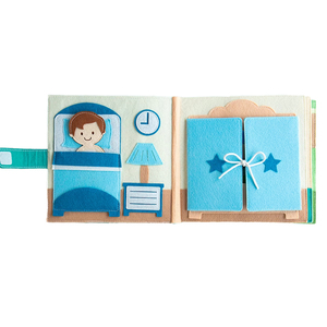 Activité d'apprentissage préscolaire, puzzle sensoriel, jouets Montessori, livre en feutre magique pour le bain, livre en feutre pour enfants, livre d'activités pour tout-petits, livre silencieux - Product Image 3