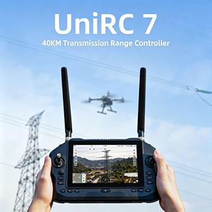 SIYI UniRC 7 Pro 2.4G/5.8G ชุดควบคุมภาคพื้นดินแบบสองย่านความถี่ป้องกันการรบกวน รองรับผู้ควบคุมสองคน ควบคุมสัมภาระบรรทุก ระยะ 40 กม. สำหรับโดรน - Product Image 2
