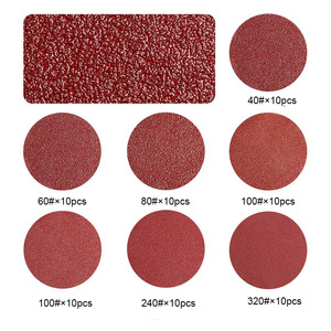 Dischi Abrasivi a Strappo da 5 Pollici con 8 Fori, Grana P40-P320, 10 Pezzi Ciascuno, 70 Pezzi Totali, Utensili Abrasivi Assortiti - Product Image 2