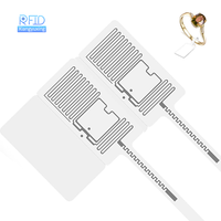 Petites étiquettes adhésives RFID UHF pour bijoux, pour le contrôle des stocks en boutique et le système de prévention des pertes, avec approvisionnement en gros