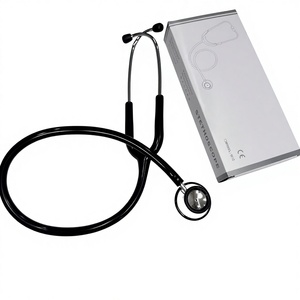 Stéthoscope médical portable à double tête en aluminium, homologué CE, avec tube en Y coloré, pour hôpital, clinique et domicile - Product Image 4