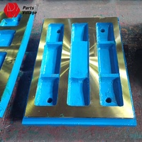 Plaque de mâchoire en acier allié + barre en alliage TiC pour concasseur à mâchoires, haute résistance à l'usure, durable, vente chaude