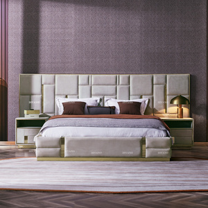 Bedroom Furniture Double Hotel Metal <b>Bed</b> <b>Frame</b> Luxury Leather 2m Upholstered King Size <b>Beds</b> VLIPE-<b>BED</b>-02 Bedroom Furniture Doubl - Product Image 1