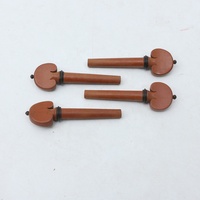 Latest Models Violin String Stopper Peg 4pcs a Set Violin Wooden Tuning Pegs for Violin Replacement Parts Accessories