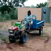 Mini motoculteur à roues, petit tracteur à bas prix pour les agriculteurs, motoculteur durable