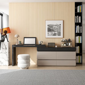 Italian Minimalist Dressing <b>Table</b> Extendable Flip <b>Top</b> <b>Mirror</b> Bedroom Vanity Storage Cabinet Adult Use - Product Image 2