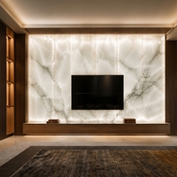 Panneau mural décoratif en silicium cristallin, panneau mural translucide rétroéclairé pour mur TV et intérieur de hall d'hôtel