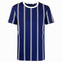 T-shirt personnalisé vintage en tricot à impression numérique pour homme, coupe classique, décontracté chic, de luxe, de bonne qualité