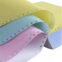 Carta Continua Senza Carboncino FOISON FS064 a 4 Strati, 100% Polpa di Legno, 9.5x11", Multicolore per Stampa Computerizzata