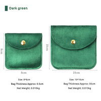 Sac à bijoux en tissu velours avec bouton, pochette de rangement haut de gamme pour bagues, colliers, pendentifs et petits accessoires, vente en gros