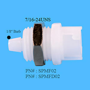 Adaptateur de chemin d'encre pour chromatographe en phase gazeuse, série SMC, mini connecteur rapide, fabriqué en plastique POM durable - Product Image 3