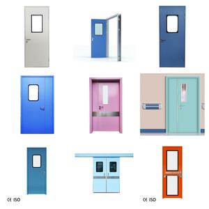 स्वचालित आधुनिक स्टेनलेस स्टील अस्पताल थिएटर कमरे के दरवाजे मैन्युअल रूप से साफ कमरे के दरवाजे - Product Image 1