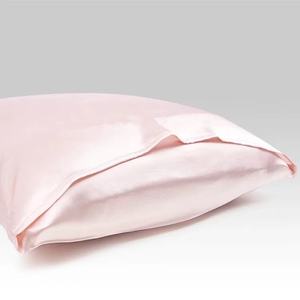 Custom Luxury Hair Scrunchies <strong>Silk</strong> Pillow case with Zipper and Eye Mask Set with Box Ruffle <strong>Pilloe</strong> case - Product Image 1