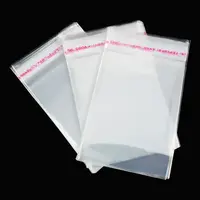 कस्टम सस्ते स्पष्ट Opp स्वयं चिपकने वाला प्लास्टिक पैकेजिंग बैग के साथ OPP स्वयं चिपकने वाला बैग लोगो