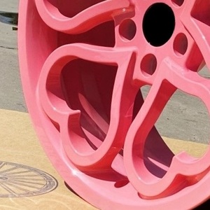 Roda mobil hati merah muda Te37 16-34 inci 5x114.3 5x112 5x127 paduan kustom ditempa ringan untuk W205 C300 F30 E90 A4 B8 A6 C7 - Product Image 4