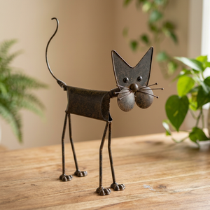 Escultura de Animal Náutica Hecha a Mano con Metal Reciclado, Decoración para el Hogar, Figura Soldada - Product Image 2