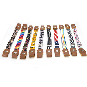 <span class=keywords><strong>Ceinture</strong></span> en toile élastique pour enfants, mode pour hommes et femmes, avec bouton en PU, <span class=keywords><strong>sans</strong></span> <span class=keywords><strong>boucle</strong></span> ajustable, extensible - Product Image 5