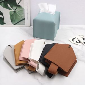 กล่องใส่กระดาษทิชชูทรงสี่เหลี่ยม ดีไซน์สวยงาม ทำจากหนัง PU ใช้งานได้จริง - Product Image 2
